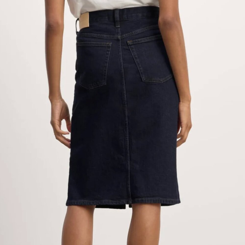Everlane The Mid-Way Skirt in Deep Rinse, Size 29 NWOT - Picture 16 of 16